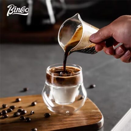 BINCOO Double Glass Coffee Cup