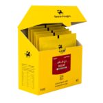 محمصة بلاك نايت | أطراف ديكاف – 5 أكياس × 18g
Black Knight Roastery | Decaf Drip Bags – 5 Packs × 18g - Image 2