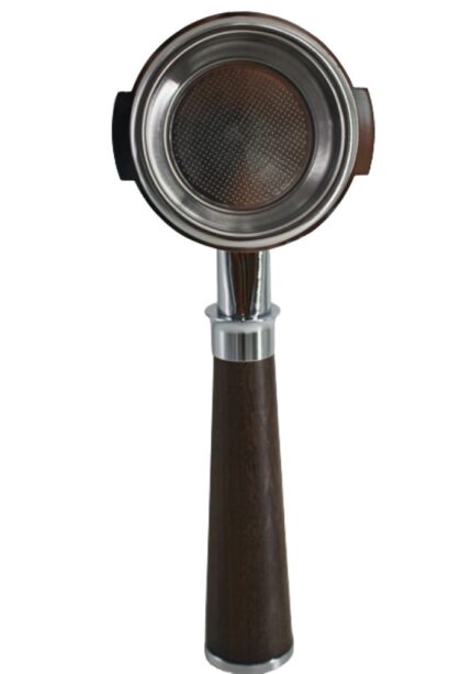 Large wooden bottomless portafilter E61
بورتافلتر مكشوف خشبي كبير E61